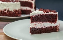sliced cake on white ceramic plate